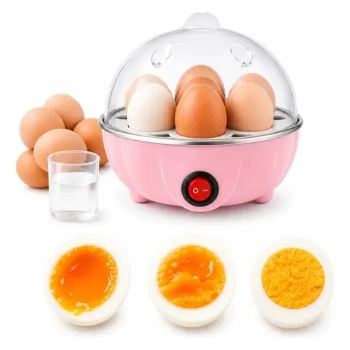 Cozedor Elétrico de Ovos Portátil para Até 7 Ovos