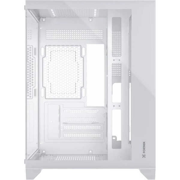 Gabinete Gamer Fortrek Clarity Frontal e Lateral em Vidro Micro ATX Branco