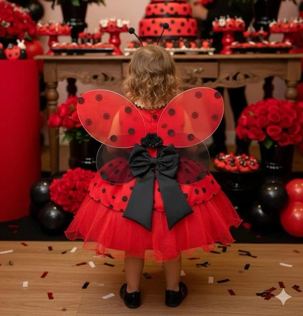 Vestido Temático - Joaninha