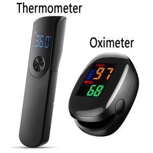Termômetro médico para febre ir, termômetro digital para ouvido, criança, adulto, sem contato, temperatura corporal ou mini oxímetro, ferramenta de oxigênio no sangue