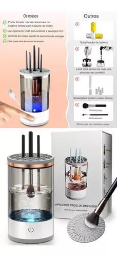 Limpador de Pinceis Maquiagem Secador Automático USB