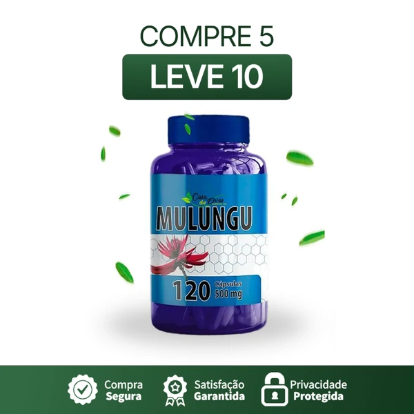 Mulungu 120 cápsulas - Promoção + Frete Grátis