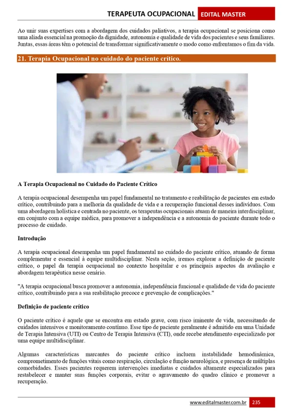 Terapeuta Ocupacional - Ministério da Saúde