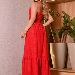 Vestido Estampado Longo Soltinho com Alcinha Regulável Moda Feminina Casual