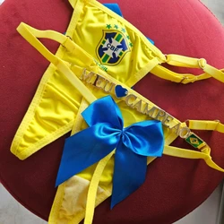 Calcinha Brasil Laço Personalizável 