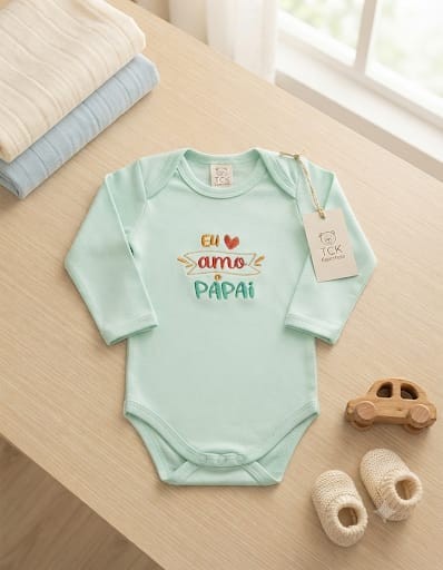 BODY YUKS EU AMO PAPAI 20678 VERDE
