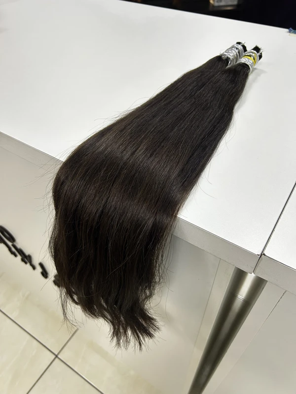 Cabelo Vietnamita Ondulado Natural Castanho claro - 55cm (100g)