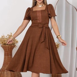Vestido Midi Luxo 