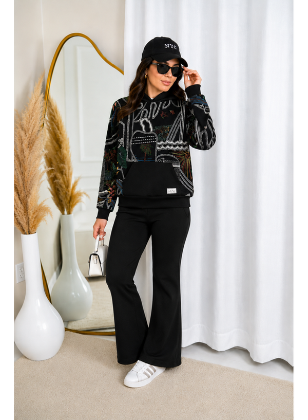 Conjunto Calça Térmica com Casaco Moletinho Tropical