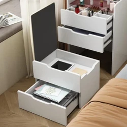 Penteadeira Smart com 3 Gavetas + Banco de Brinde – Elegância e Organização
