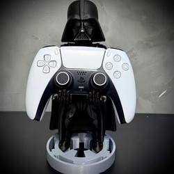 Suporte Premium Para Controle de Playstation e Xbox Darth Vader ( Star Wars) de luxo pintado a mão Pronta Entrega com chaveiro de brinde