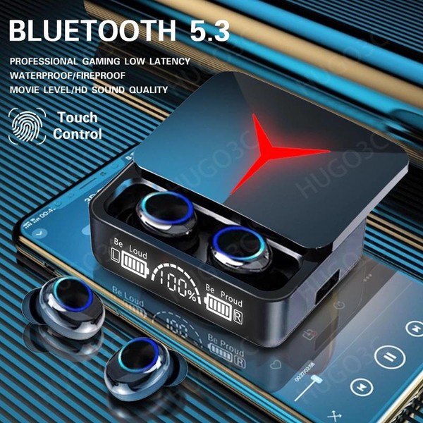Fone De Ouvido M90 Pro Gamer Sem Fio Bluetooth 5.3 Hifi Stereo À Prova D'água