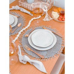 Kit 6 Pratos Rasos + 6 Pratos Sobremesa Ryo Maresia Oxford