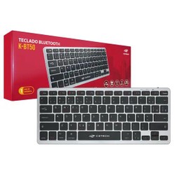 Teclado C3Tech K-BT50BK Bluetooth Recarregável