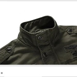Jaqueta Militar Masculina Plus Size M-6XL - Algodão e Poliéster