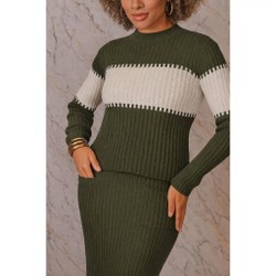 Conjunto Feminino Inverno Saia e Blusa em Tricot Modal Lanzinha – Elegante e Quentinho