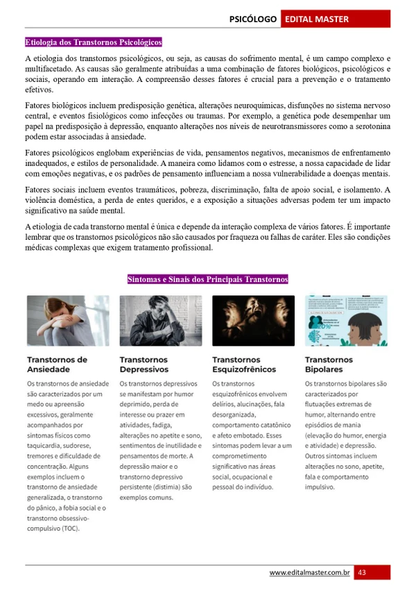 Combo Psicólogo - SESAU Alagoas