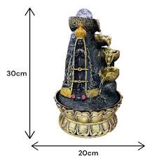 Fonte de Água em resina Nossa Senhora Pedra - M