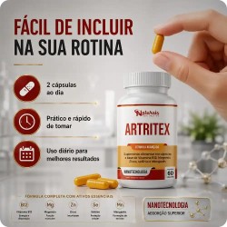 Artritex - Para você que Não aceita ficar parado vendo A vida passar - Kit com 3 frascos