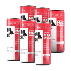 MAX ENERGY - 269ml - MAX TITANIUM - FRAMBOESA - 6 LATAS