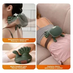 Massageador Elétrico 4D para Pescoço e Ombros com Aquecimento