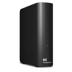 HD Externo Western Digital 16TB Elements Desktop 3.5 USB 3.0 com Fonte Preto - WDBWLG0160HBK-NESN