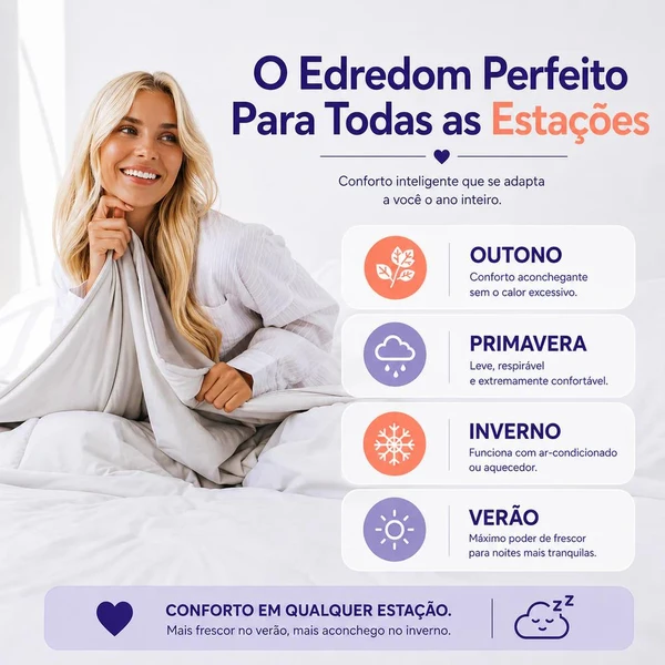 Promoção de inverno (Pague 1 Leve 2) Edredom Marshmallow 2 em 1 + Frete Grátis