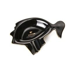 Cinzeiro de Porcelana para 1 Charuto Cohiba - Preto