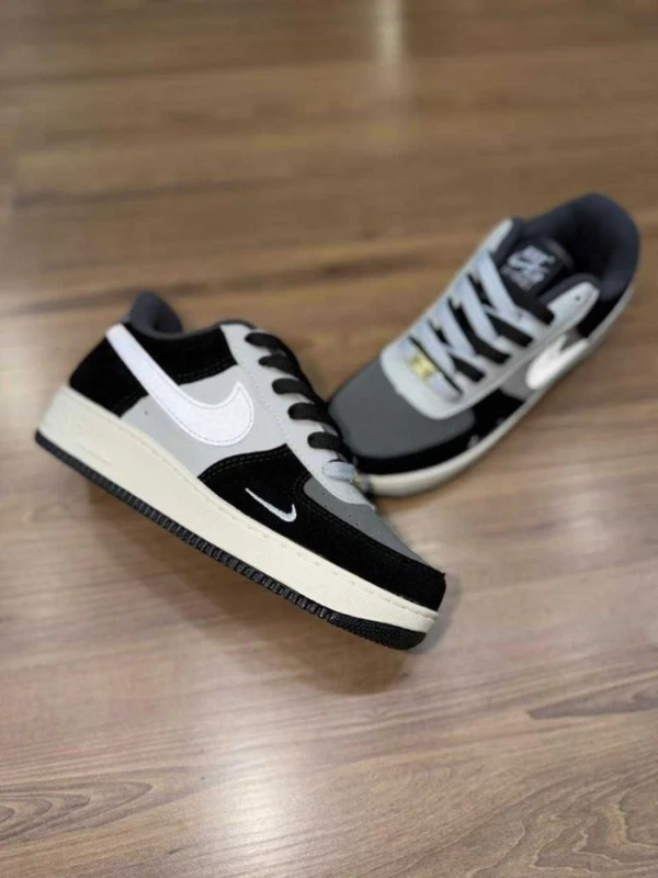 TENIS NIKE AIR FORCE 1 BICOLOR CINZA E PRETO
