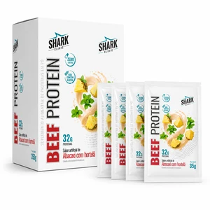BEEF PROTEIN - SABOR ABACAXI COM HORTELÃ - SACHÊS  32G- CAIXA - 10 UNID - SHARK PRO