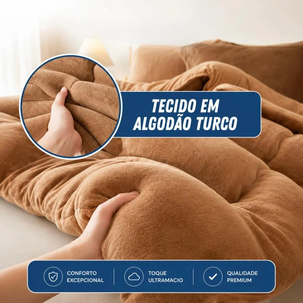 [COMPRE 1, LEVE 3] MellowSoft™ Edredom Premium Algodão Turco - Conforto de Hotel 5 Estrelas 
