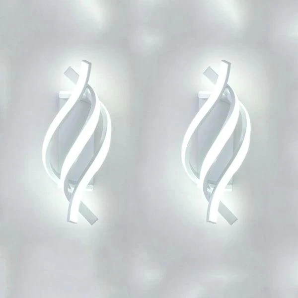 Arandela de Parede LED com Design Espiral e Estilo Moderno