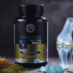 Kit 25  Colágeno Tipo II CGM + MSM + Glucosamina + Condroitina Premium Suporte Completo para Articulações e Mobilidade  - 540 Mg por cápsula - 60 Cápsulas O Colágeno Tipo II CGM é uma fórmula Premium