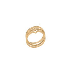 Anéis Trio Dourado