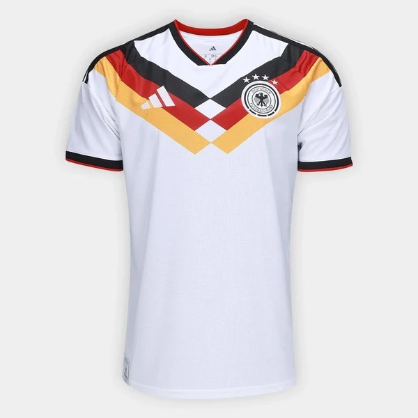 Camisa Seleção Alemanha Home Torcedor 2026 s/n Adidas Masculina - Branco