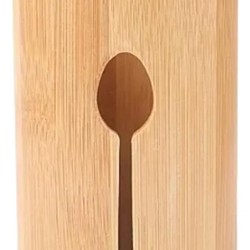 Kit Porta Talheres Bambu 3 Peças
