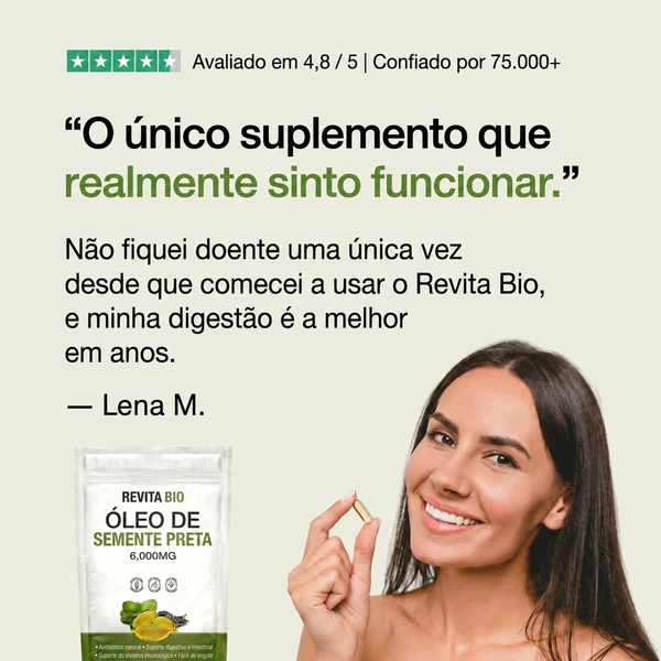 Revita Bio® – Óleo de Semente Preta Com Óleo de Oregano 6000mg – Softgel – Elimine Parasitas e Larvas em 14 Dias