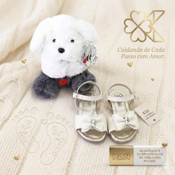 SANDALIA SUAMI BABY ANJINHO OFF WHITE KLIN 234002 (ANJO NÃO FALA MAIS)