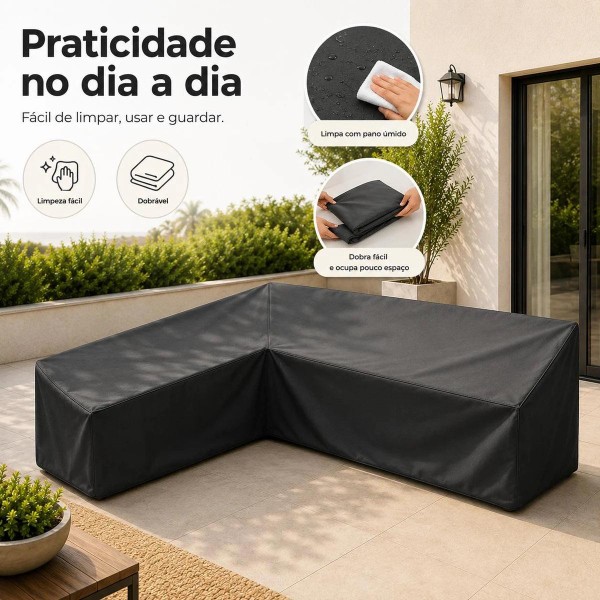 Capa Impermeável para Sofá em L