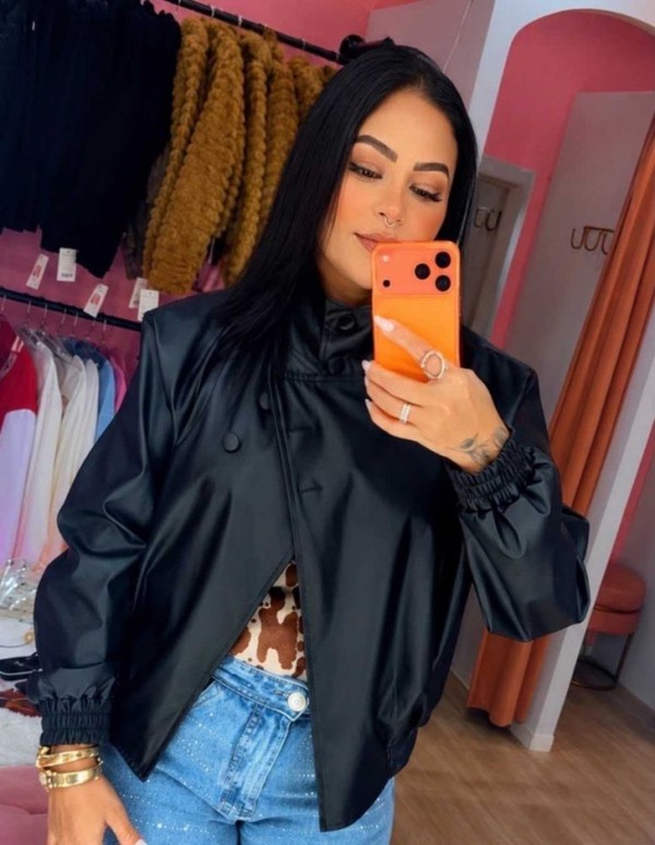 JAQUETA INSPIRAÇÃO ZARA PRETA