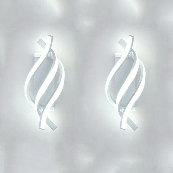 Arandela de Parede LED com Design Espiral e Estilo Moderno