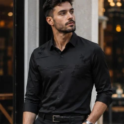 [LEVE 5 PAGUE 3] Camisa Masculina Valen Executive em Elastano Premium (Elegância de Homem Alfa)