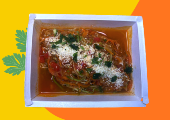 Espaguete de Abobrinha com Cenoura ao Molho Sugo-400Gr