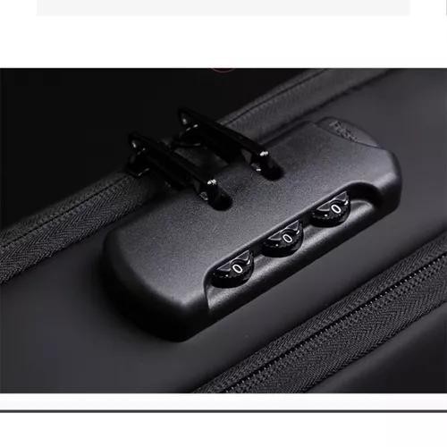 Mochila masculina com cadeado à prova d\'água anti-roubo