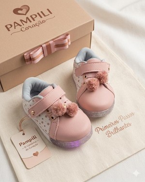 TENIS PAMPILI BABY FUN ROSA BLUSH SINT 471030 