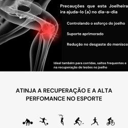 Joelheira OrthoFlex Pro 3D para Alívio de Dor e Suporte Avançado
