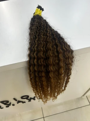 Cabelo Cacho 1 Iluminado Ombre Fios de 70 cm (100g)