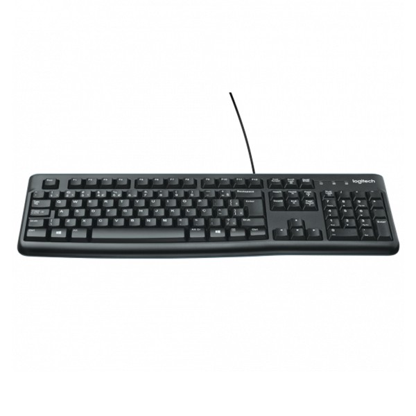 Teclado USB Logitech K120 ABNT2 Preto