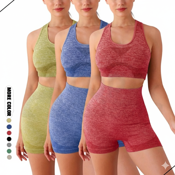 Conjunto fitness feminino modelador para academia, focado em valorização da silhueta, conforto e desempenho nos treinos.