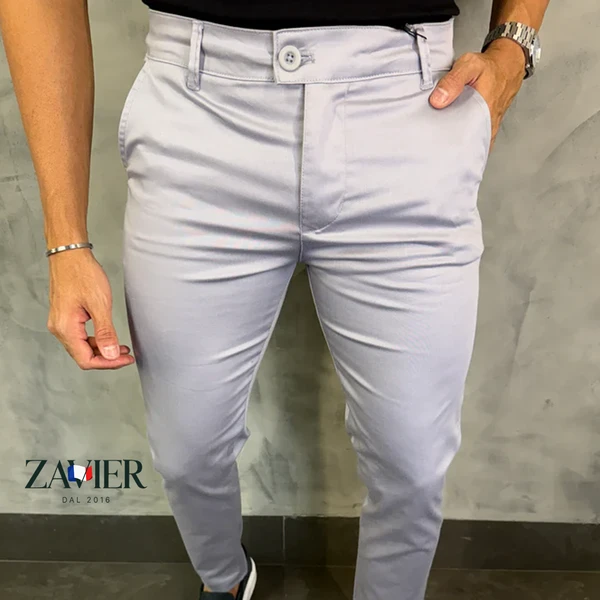 [COMPRE 1 E LEVE 3] – Calças Masculina Sarja Acetinada com Toque de Elastano